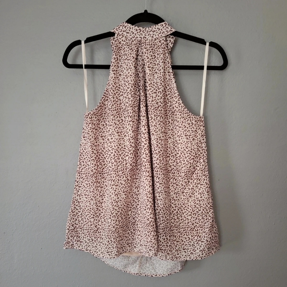NWT Leopard Halter Neck Top
